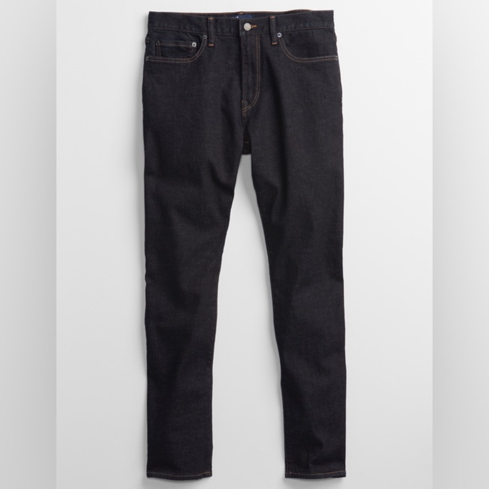 NWT - GAP Factory Men’s Straight Taper GapFlex Jeans, Black Wash - 32Wx32L